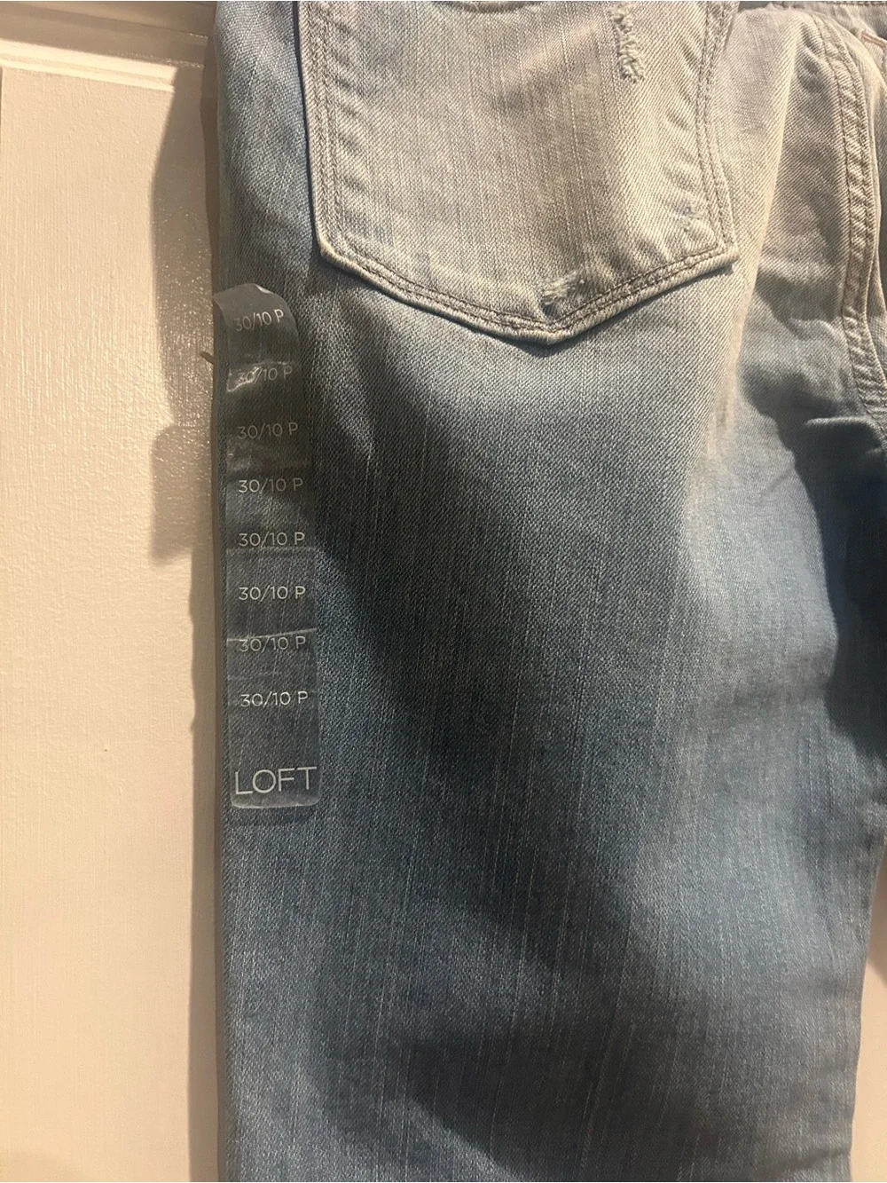 LOFT Light Wash  Straight-Leg Jeans - Blue